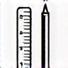 Ruler and pencil icon