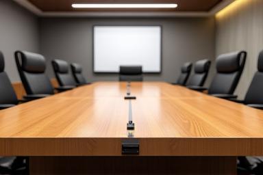 Large modern conference room table